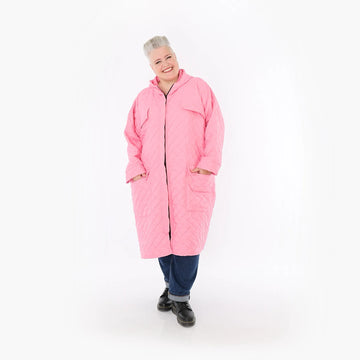  A-Form Mantel von AKH Fashion aus Materialmix, 1448.07044, Pink, Kariert, Schick, Modern