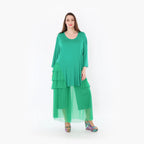  AKH Fashion Hose in gerader Form, aus Materialmix, 1457.07047, Grün, Ausgefallen, Zeitlos