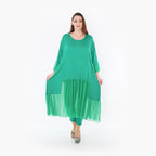  A-Form Kleid von AKH Fashion aus Materialmix, 1457.07048, Grün, Ausgefallen, Zeitlos