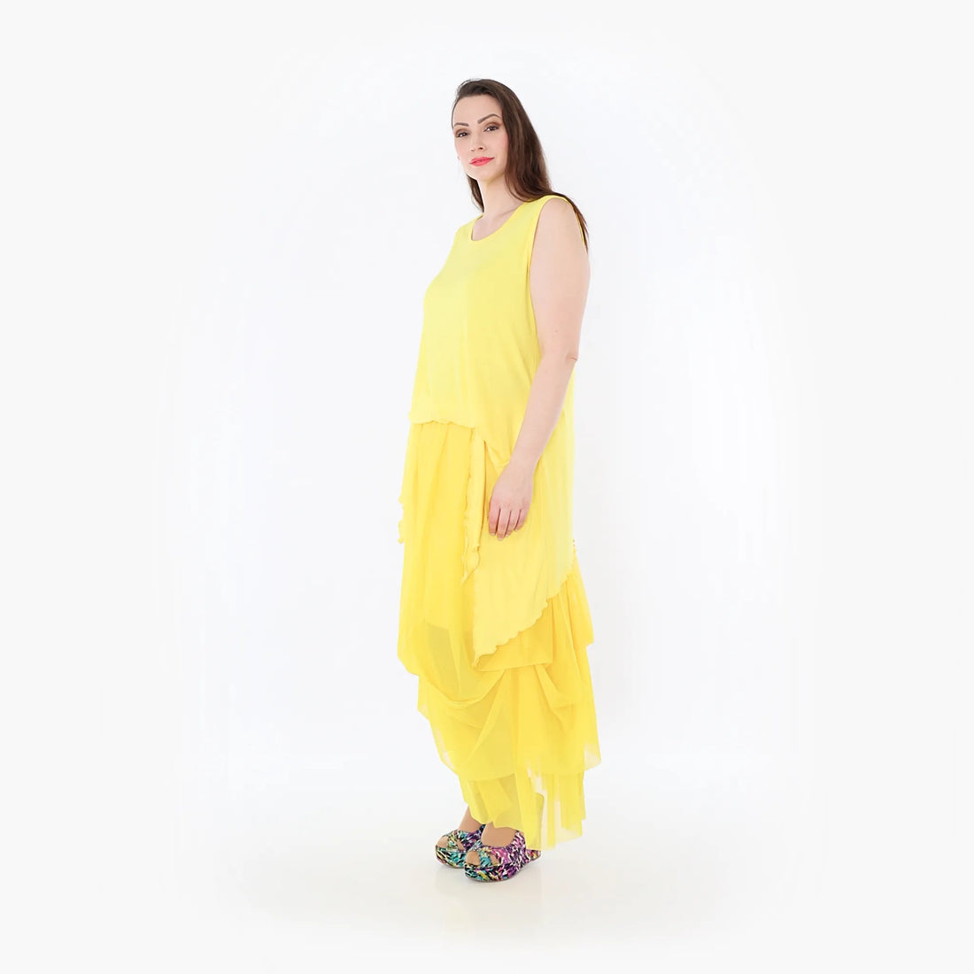  Ballonrock von AKH Fashion aus Materialmix, 1457.07049, Gelb, Ausgefallen, Zeitlos, Schick