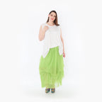  Ballonrock von AKH Fashion aus Materialmix, 1457.07049, Lime, Ausgefallen, Zeitlos, Schick