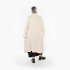  A-Form Mantel von AKH Fashion aus Viskose, 1468.07057, Beige, Ausgefallen, Zeitlos, Schick