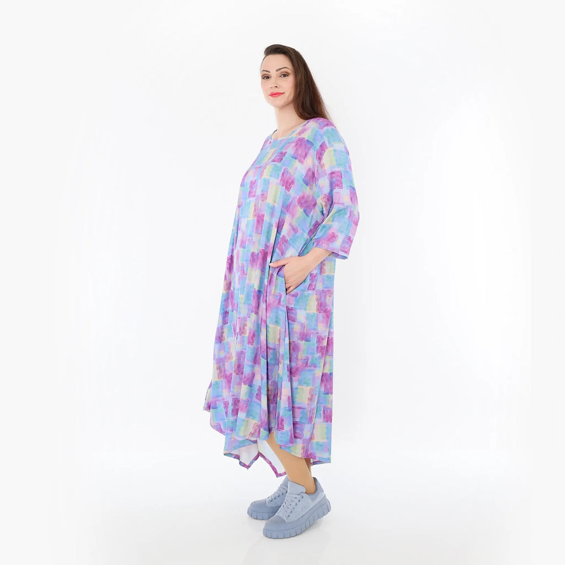  Ballonkleid von AKH Fashion aus Viskose, 1469.01927, Multicolor, Farbmix, Ausgefallen
