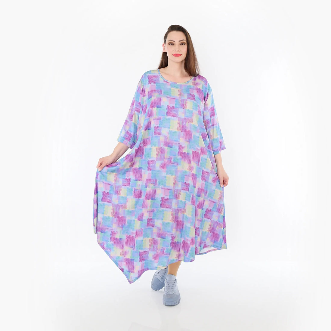  Ballonkleid von AKH Fashion aus Viskose, 1469.01927, Multicolor, Farbmix, Ausgefallen