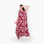  Ballon Weste von AKH Fashion aus Viskose, 1471.07066, Weinrot/Weiß, Muster, Ausgefallen
