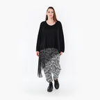  Haremshose von AKH Fashion aus Viskose, 1475.06992, Schwarz/Weiß, Buchstaben, Ausgefallen