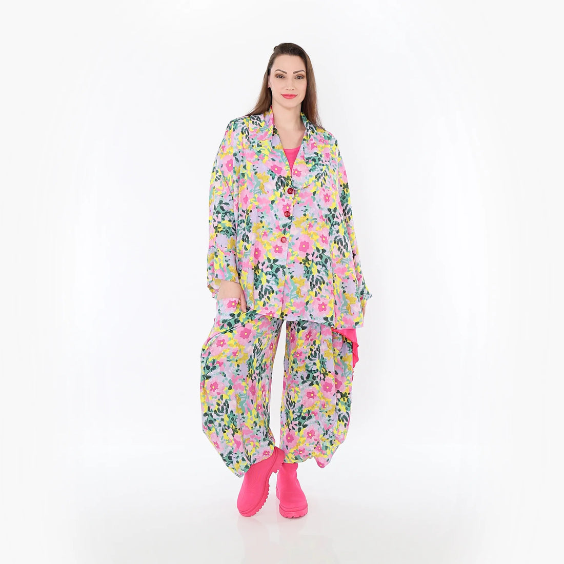  Ballonhose von AKH Fashion aus Viskose, 1479.08069, Multicolor, Blumen, Ausgefallen