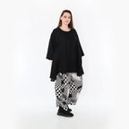 A-Form Bigshirt von AKH Fashion aus Baumwolle, 1477.07069, Schwarz, Ausgefallen, Zeitlos