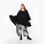A-Form Bigshirt von AKH Fashion aus Baumwolle, 1477.07069, Schwarz, Ausgefallen, Zeitlos