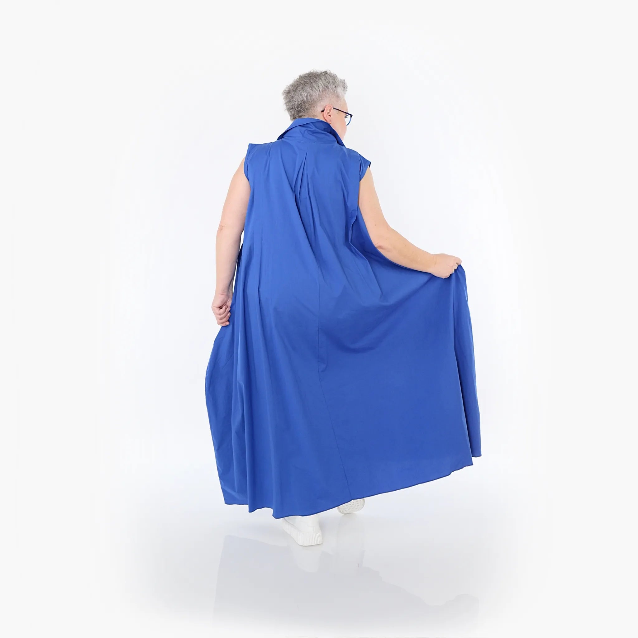  Ballon Weste von AKH Fashion aus Baumwolle, 1482.07066, Royalblau, Ausgefallen, Zeitlos