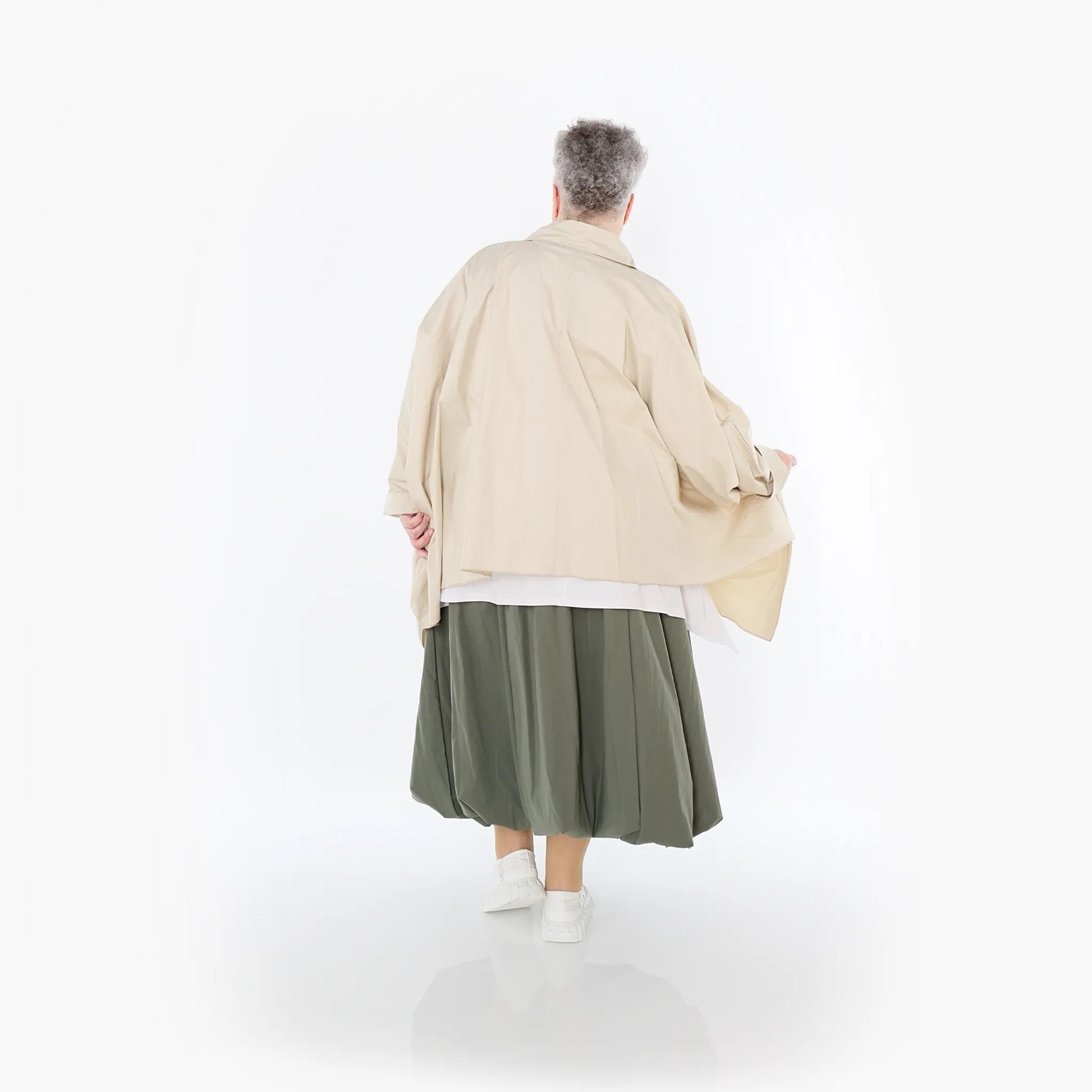  Zipfel Bluse von AKH Fashion aus Baumwolle, 1482.07080, Beige, Ausgefallen, Zeitlos