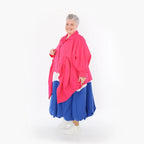  Zipfel Bluse von AKH Fashion aus Baumwolle, 1482.07080, Fuchsia, Ausgefallen, Zeitlos
