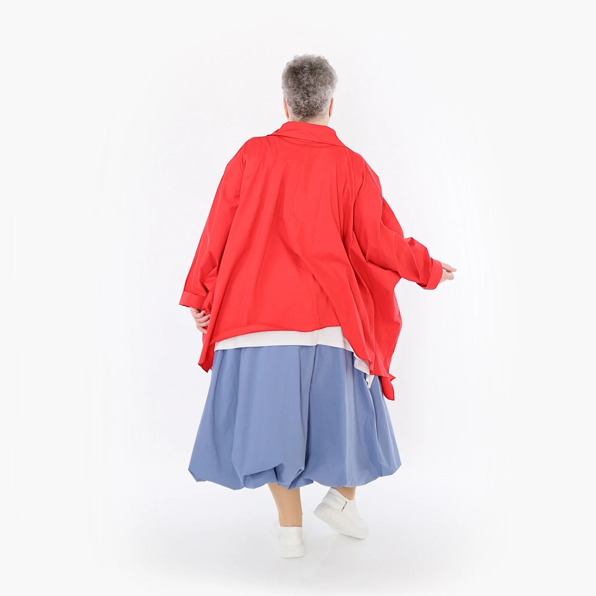 Ballonrock von AKH Fashion aus Baumwolle, 1482.07081, Azurblau, Ausgefallen, Zeitlos
