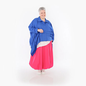  Ballonrock von AKH Fashion aus Baumwolle, 1482.07081, Fuchsia, Ausgefallen, Zeitlos
