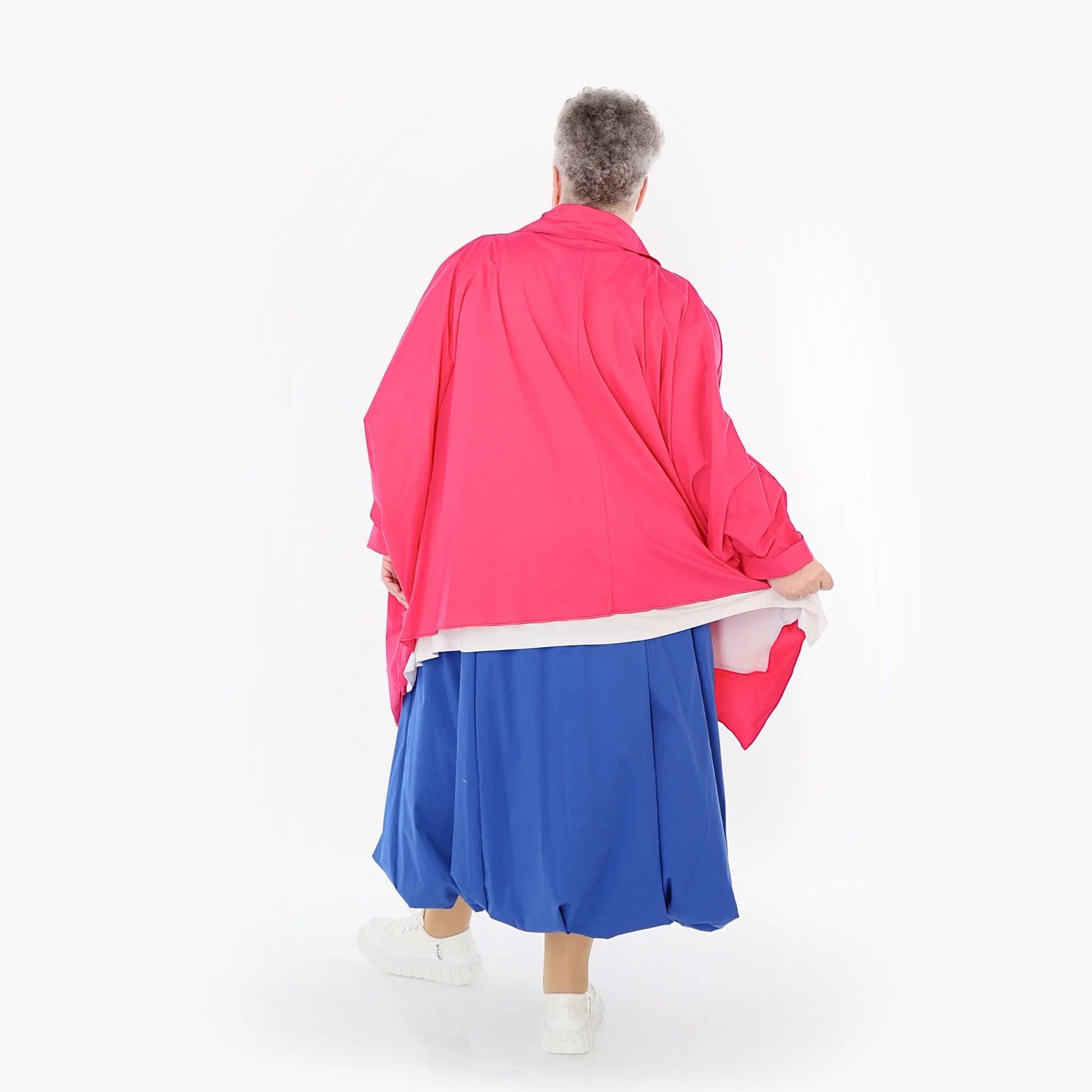  Ballonrock von AKH Fashion aus Baumwolle, 1482.07081, Royalblau, Ausgefallen, Zeitlos