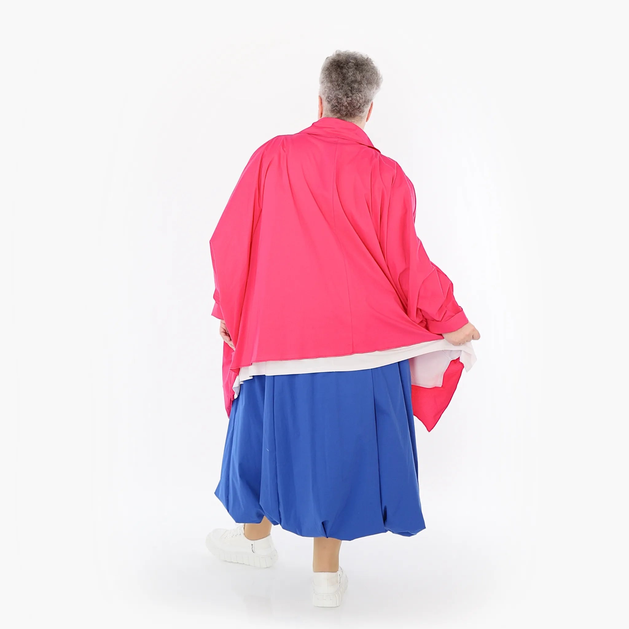  Ballonrock von AKH Fashion aus Baumwolle, 1482.07081, Royalblau, Ausgefallen, Zeitlos