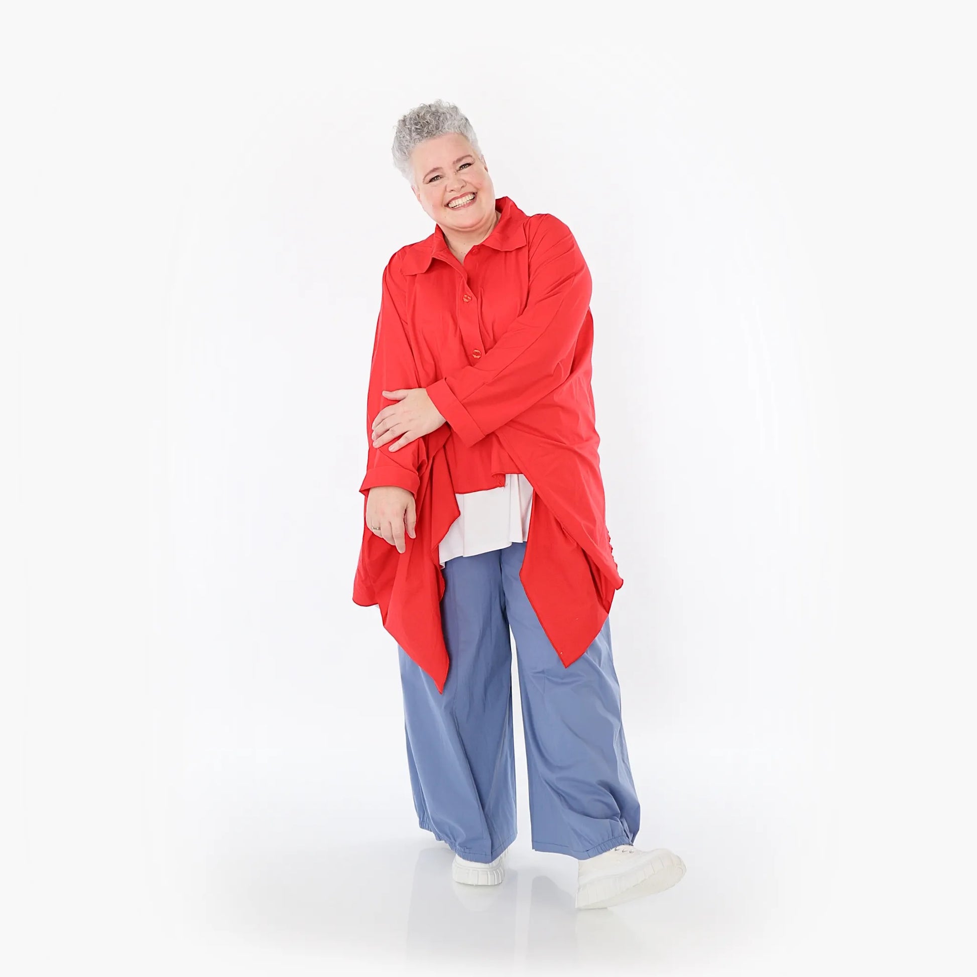  Ballonhose von AKH Fashion aus Baumwolle, 1482.07083, Azurblau, Ausgefallen, Zeitlos