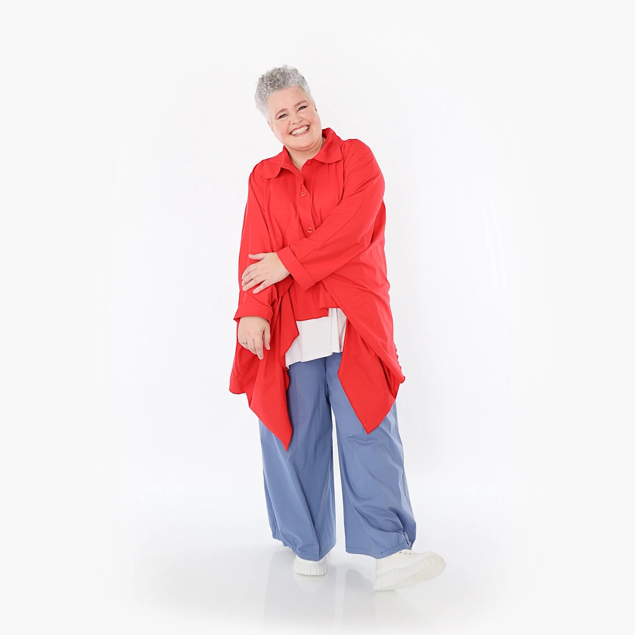  Ballonhose von AKH Fashion aus Baumwolle, 1482.07083, Azurblau, Ausgefallen, Zeitlos