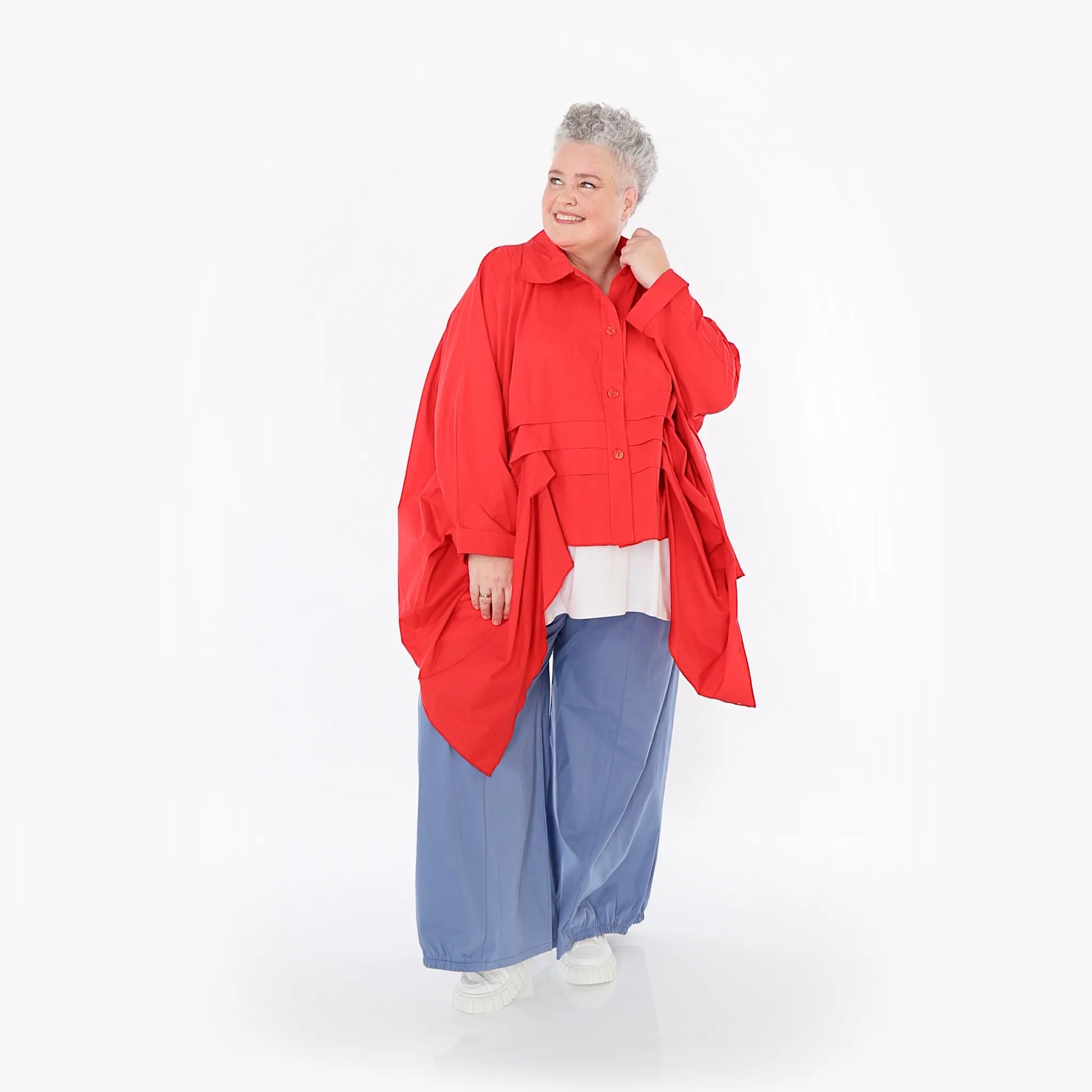 Ballonhose von AKH Fashion aus Baumwolle, 1482.07083, Azurblau, Ausgefallen, Zeitlos