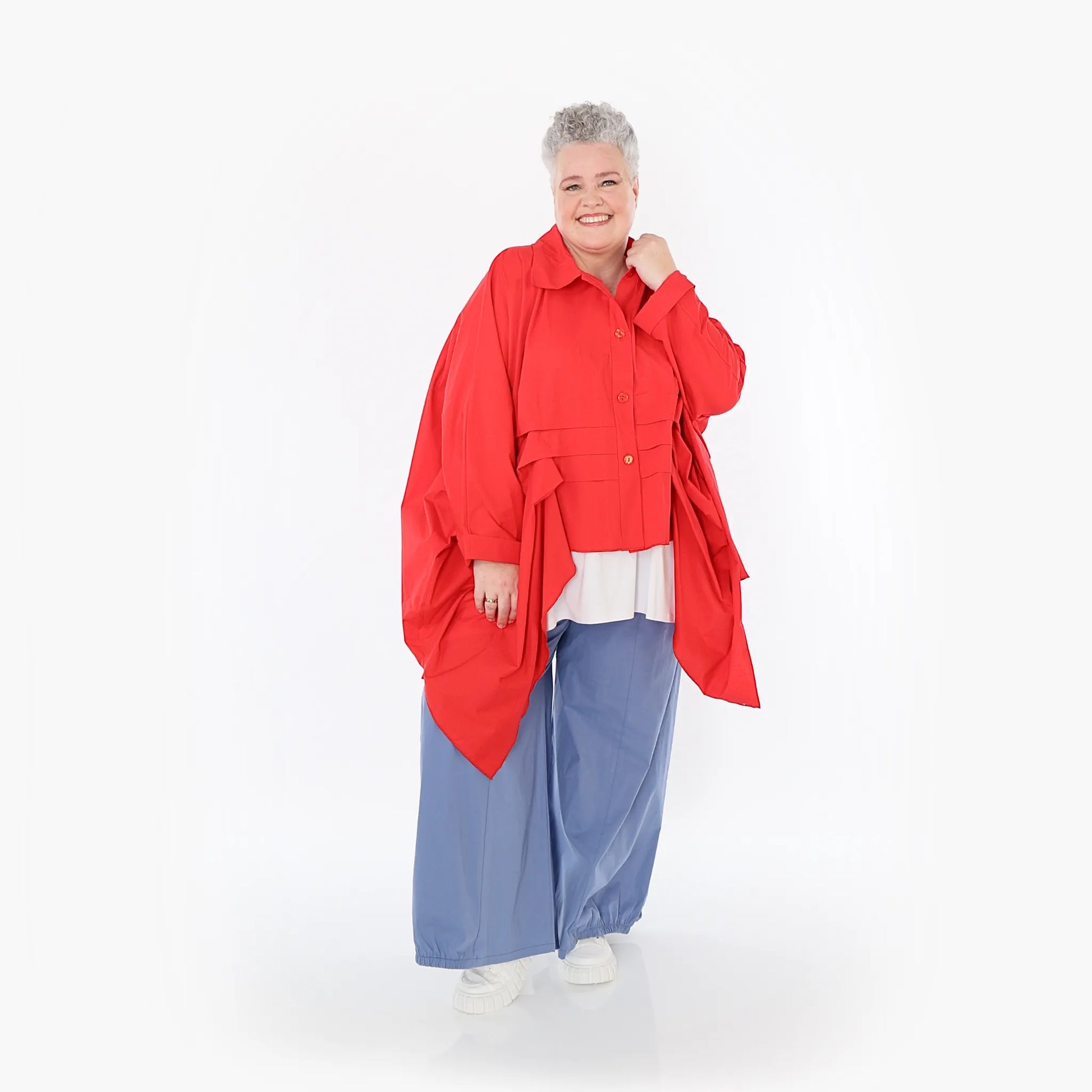  Ballonhose von AKH Fashion aus Baumwolle, 1482.07083, Azurblau, Ausgefallen, Zeitlos