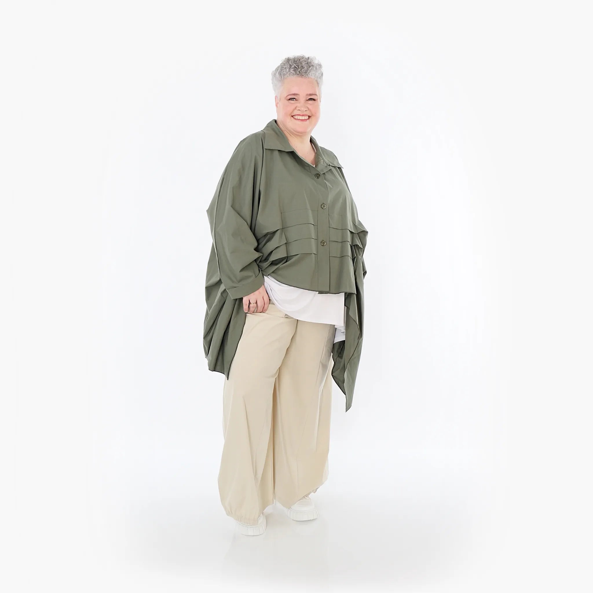  Ballonhose von AKH Fashion aus Baumwolle, 1482.07083, Beige, Ausgefallen, Zeitlos, Schick