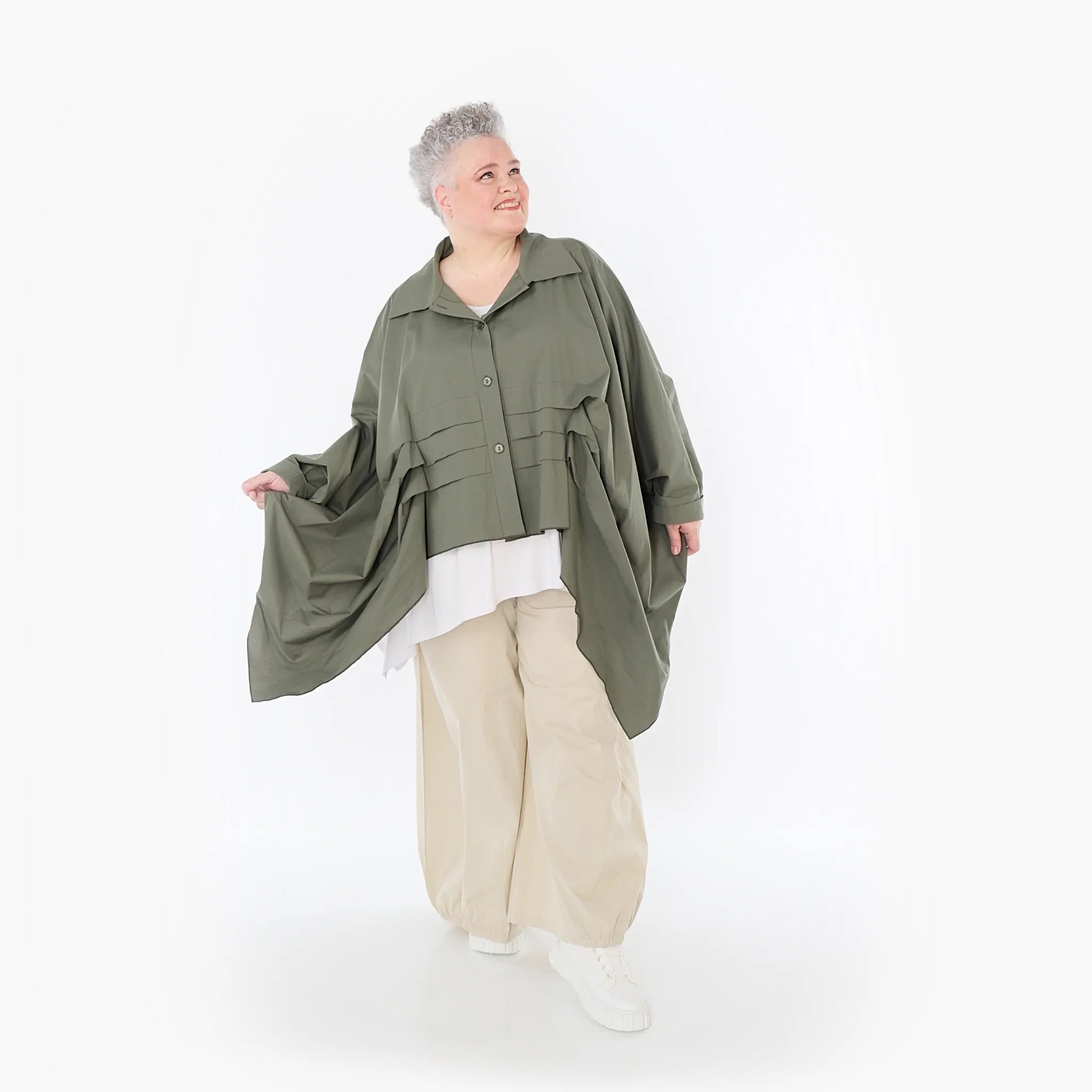  Ballonhose von AKH Fashion aus Baumwolle, 1482.07083, Beige, Ausgefallen, Zeitlos, Schick