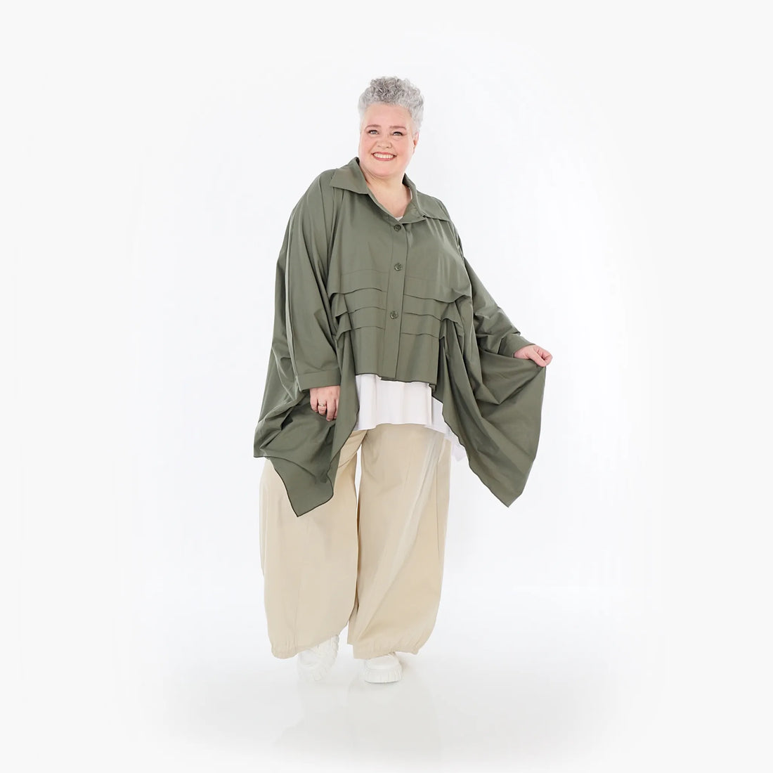  Ballonhose von AKH Fashion aus Baumwolle, 1482.07083, Beige, Ausgefallen, Zeitlos, Schick