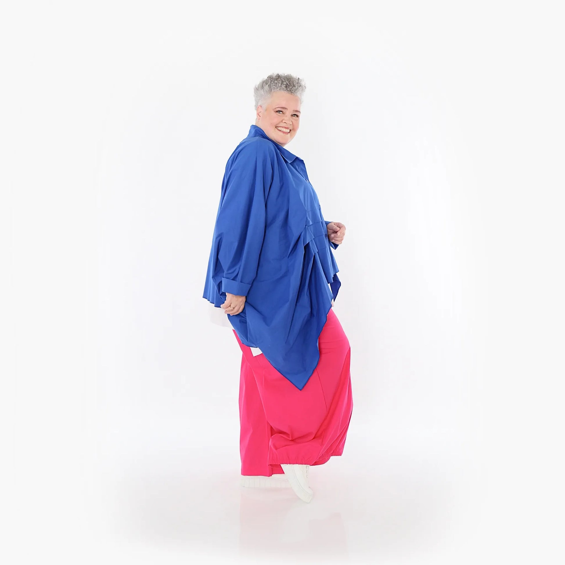  Ballonhose von AKH Fashion aus Baumwolle, 1482.07083, Fuchsia, Ausgefallen, Zeitlos