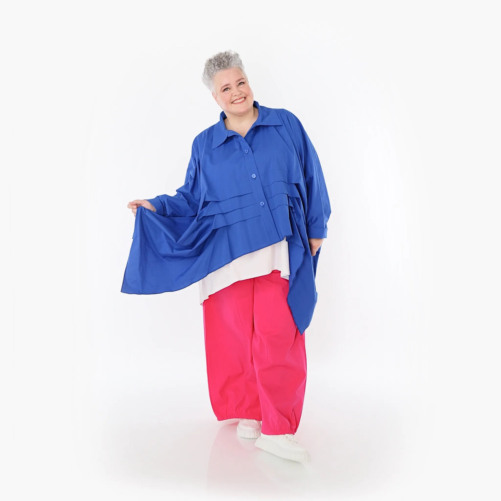  Ballonhose von AKH Fashion aus Baumwolle, 1482.07083, Fuchsia, Ausgefallen, Zeitlos