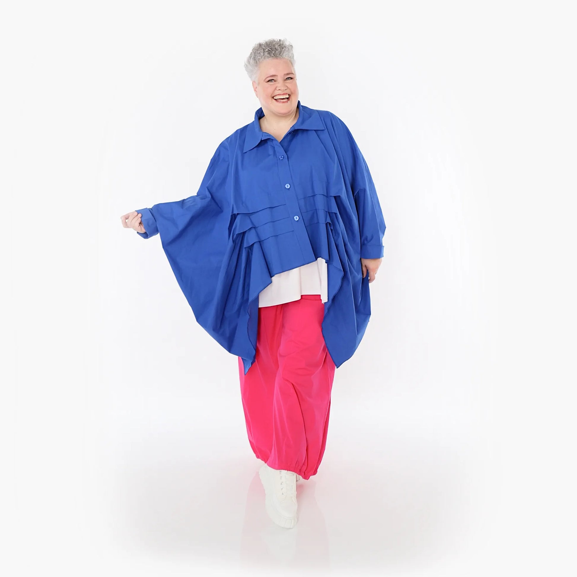  Ballonhose von AKH Fashion aus Baumwolle, 1482.07083, Fuchsia, Ausgefallen, Zeitlos