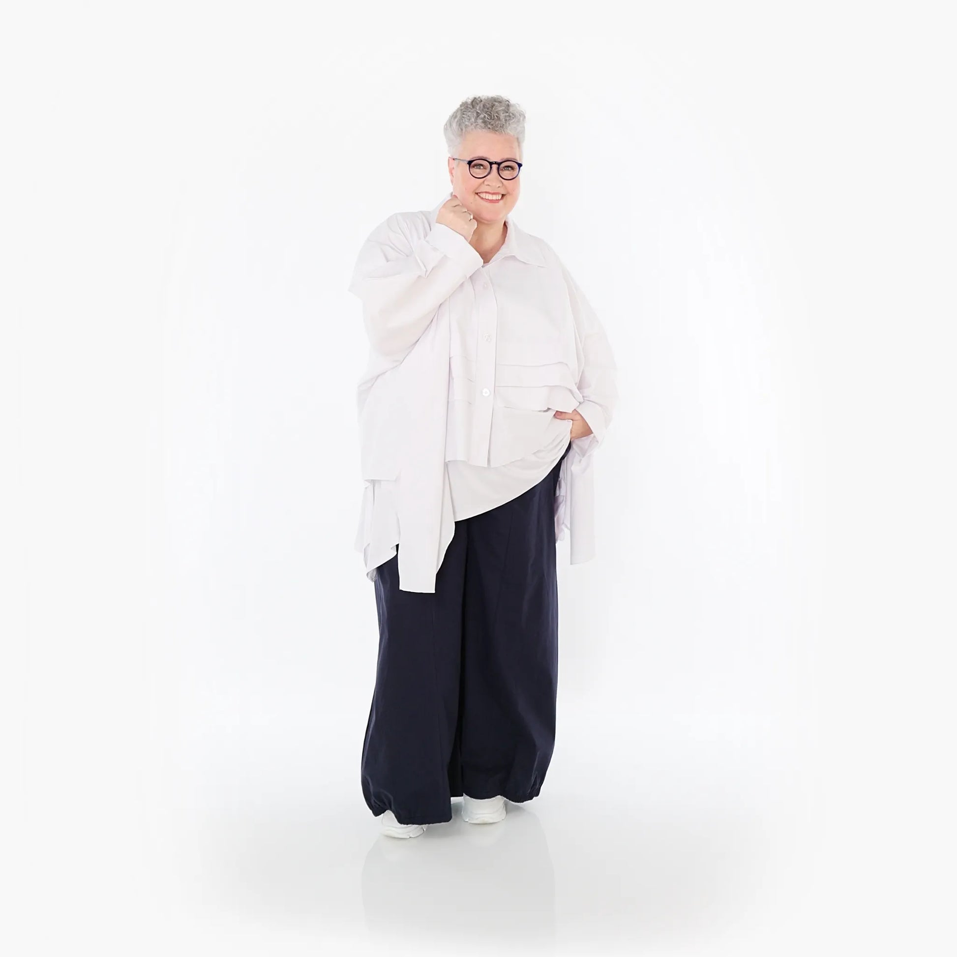  Ballonhose von AKH Fashion aus Baumwolle, 1482.07083, Marine, Ausgefallen, Zeitlos, Schick