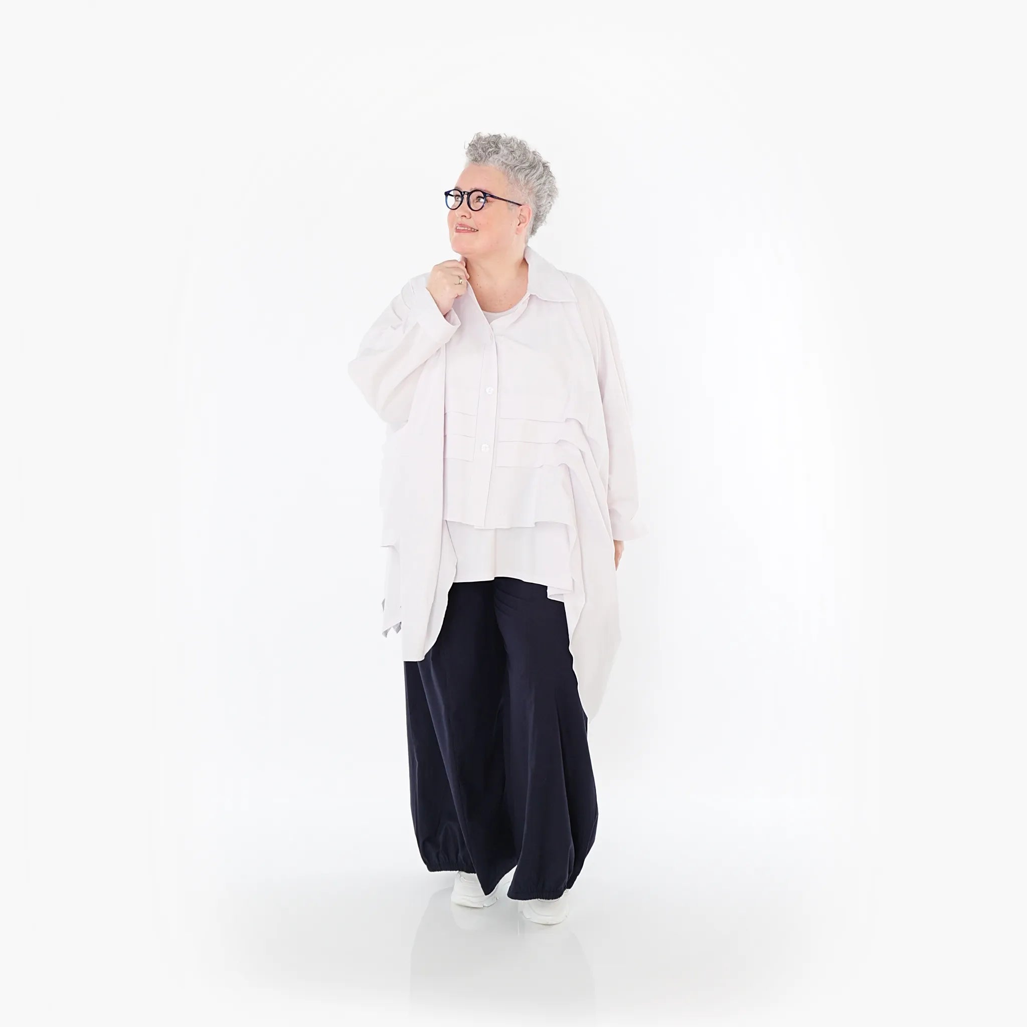  Ballonhose von AKH Fashion aus Baumwolle, 1482.07083, Marine, Ausgefallen, Zeitlos, Schick