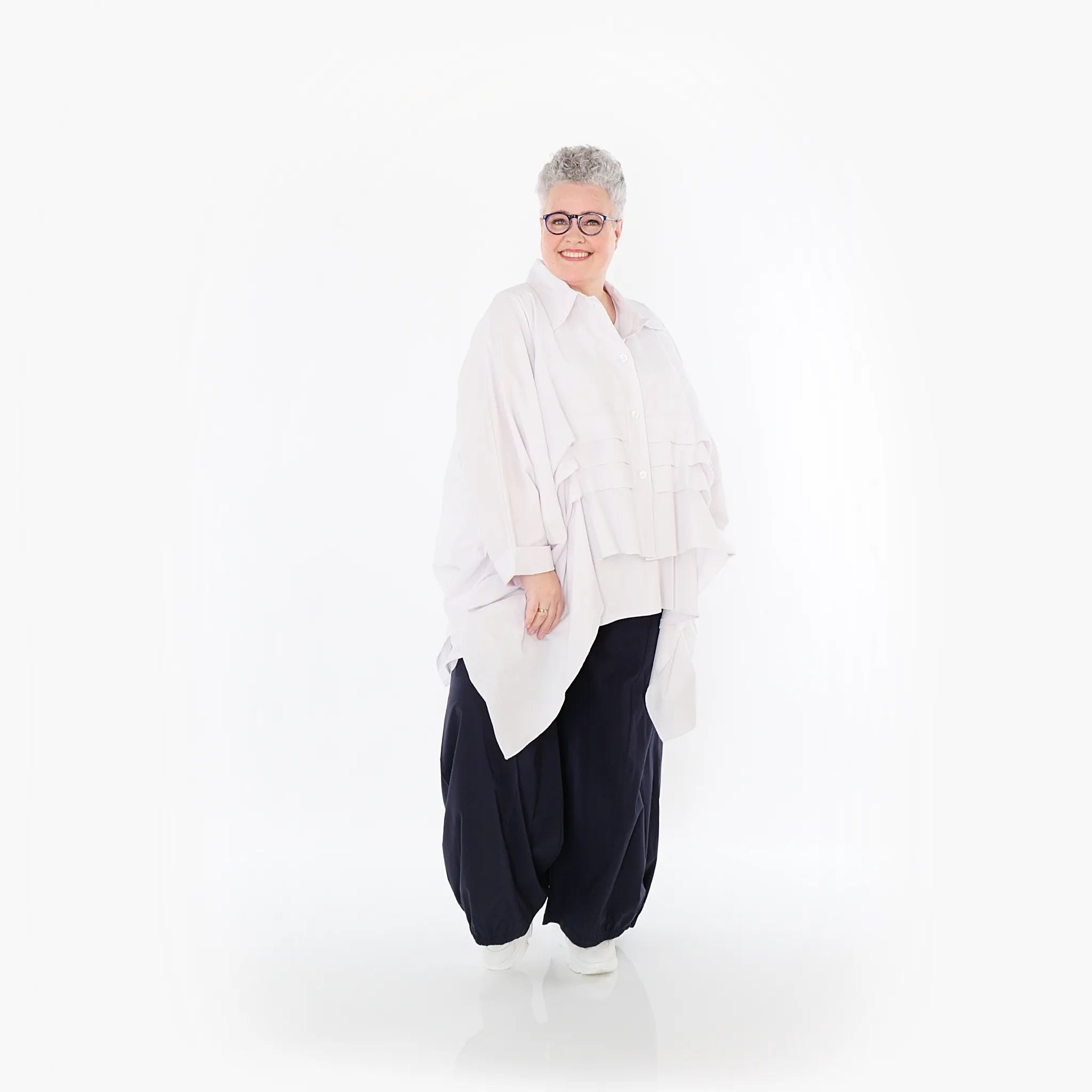  Ballonhose von AKH Fashion aus Baumwolle, 1482.07083, Marine, Ausgefallen, Zeitlos, Schick