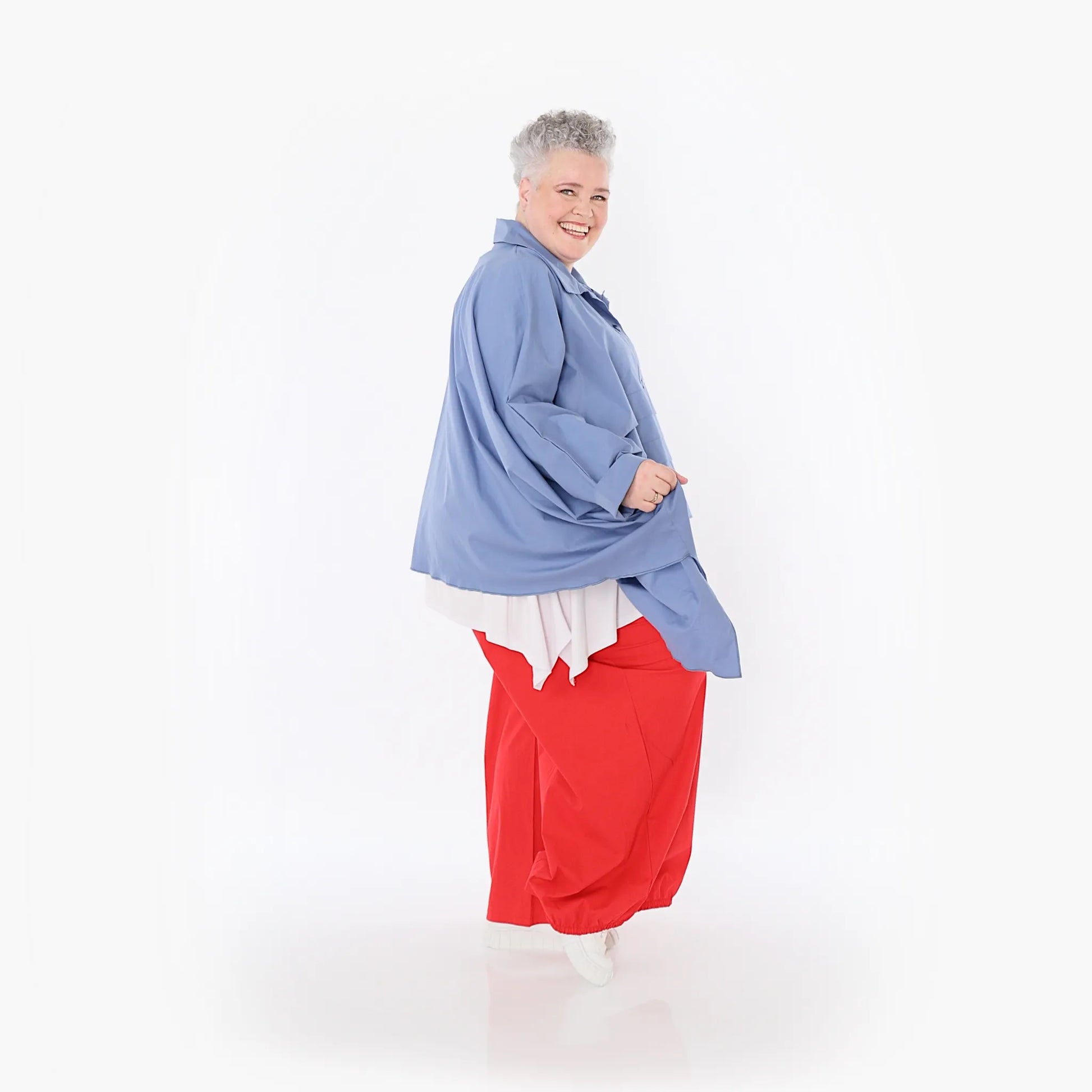  Ballonhose von AKH Fashion aus Baumwolle, 1482.07083, Rot, Ausgefallen, Zeitlos, Schick