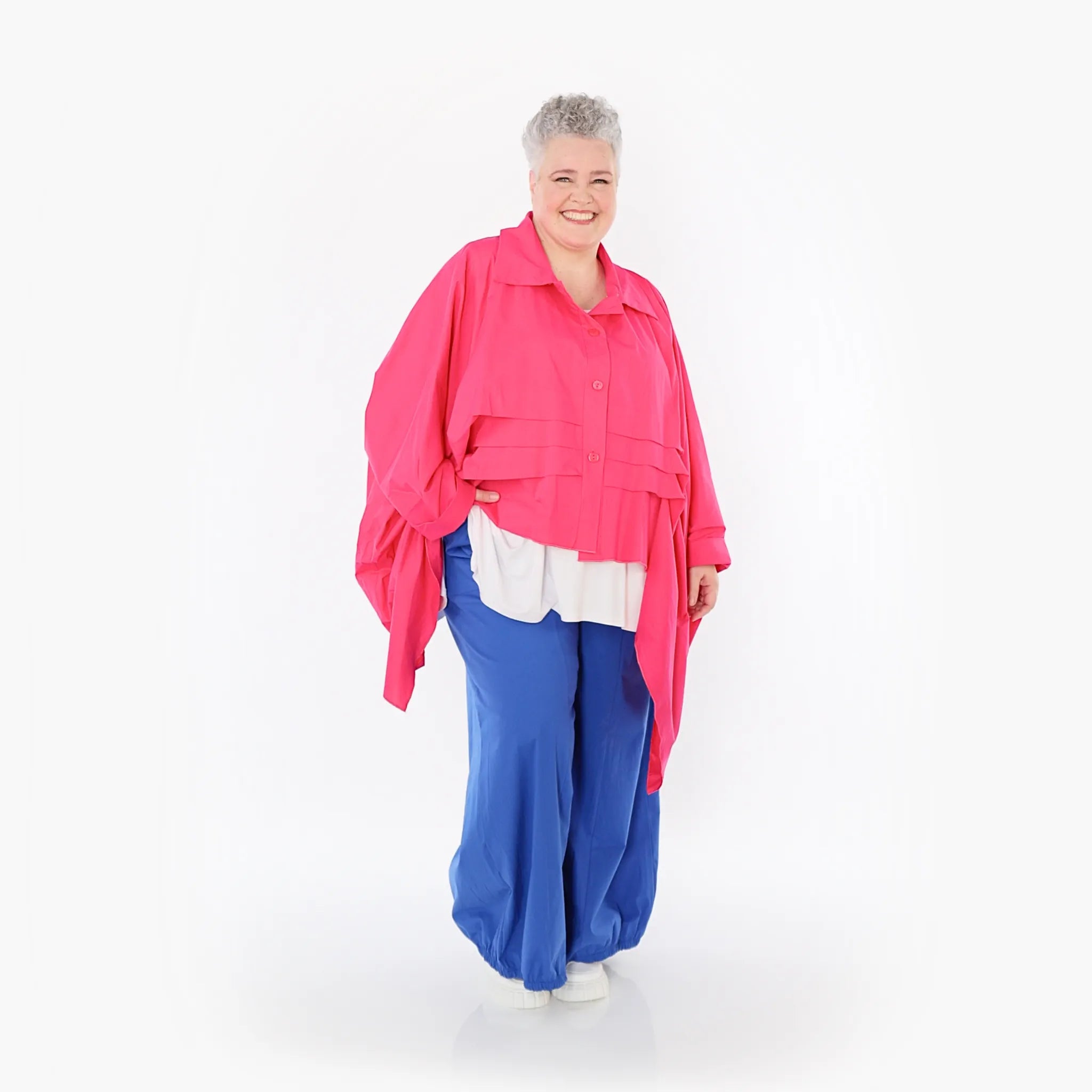  Ballonhose von AKH Fashion aus Baumwolle, 1482.07083, Royalblau, Ausgefallen, Zeitlos
