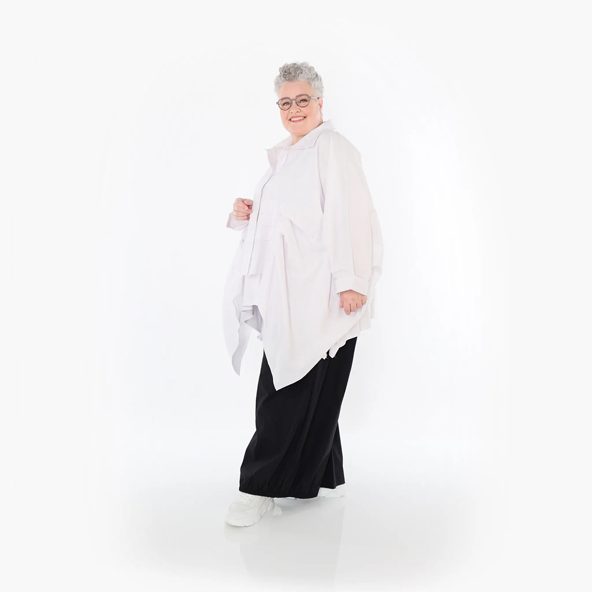  Ballonhose von AKH Fashion aus Baumwolle, 1482.07083, Schwarz, Ausgefallen, Zeitlos