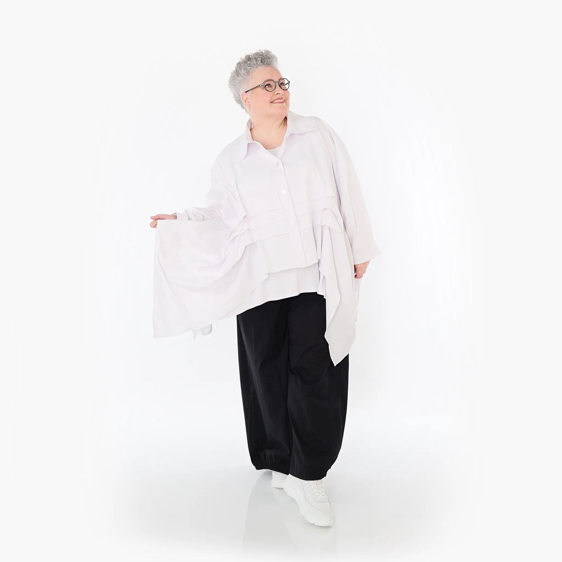  Ballonhose von AKH Fashion aus Baumwolle, 1482.07083, Schwarz, Ausgefallen, Zeitlos