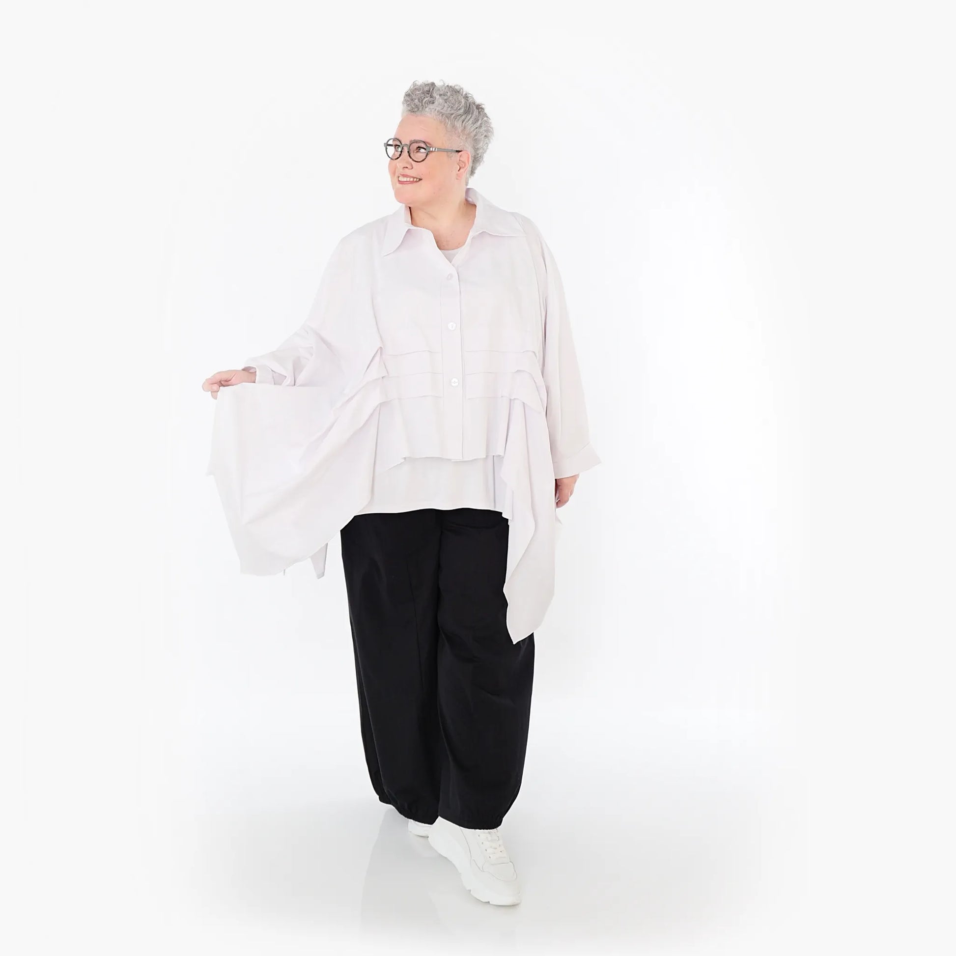  Ballonhose von AKH Fashion aus Baumwolle, 1482.07083, Schwarz, Ausgefallen, Zeitlos