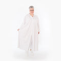  A-Form Mantel von AKH Fashion aus Baumwolle, 1482.07084, Weiß, Ausgefallen, Zeitlos