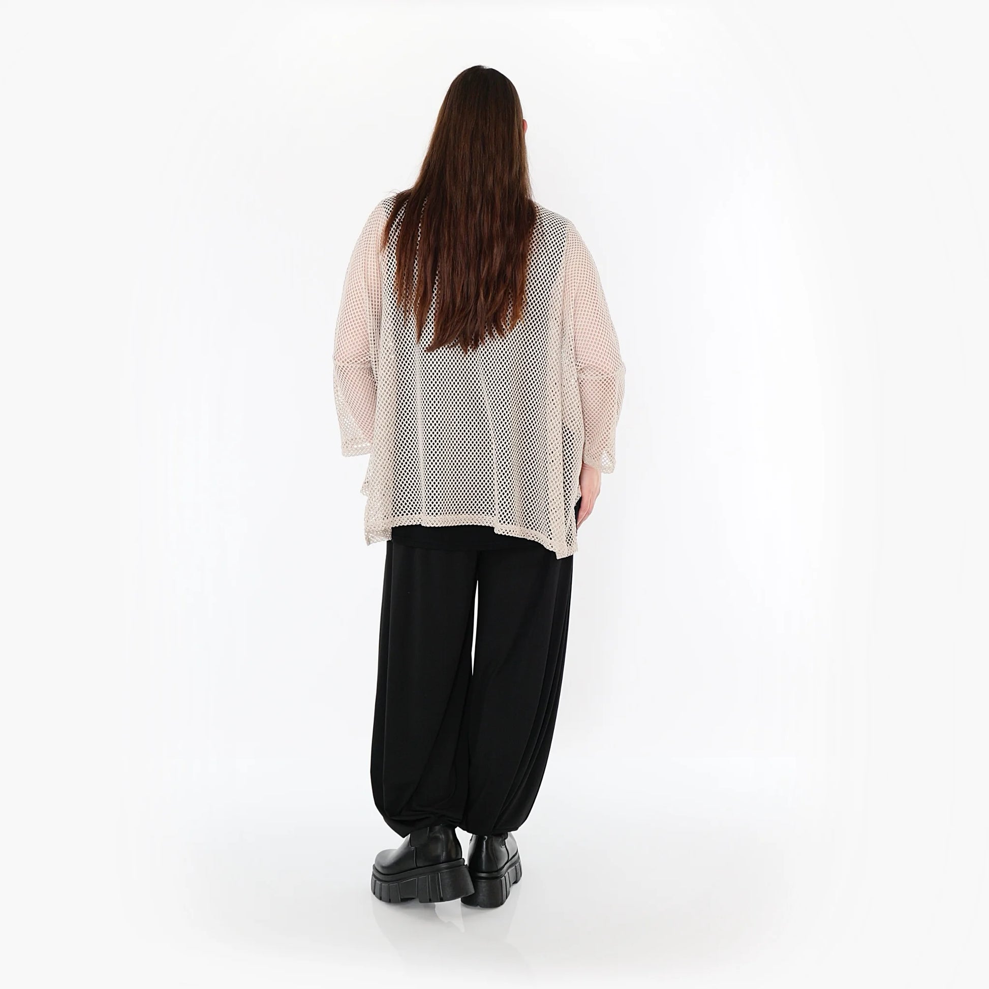  AKH Fashion Bigshirt in gerader Form, aus Baumwolle, 1500.06721, Beige, Ausgefallen, Zeitlos