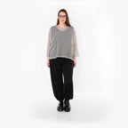  AKH Fashion Bigshirt in gerader Form, aus Baumwolle, 1500.06721, Grau, Ausgefallen, Zeitlos