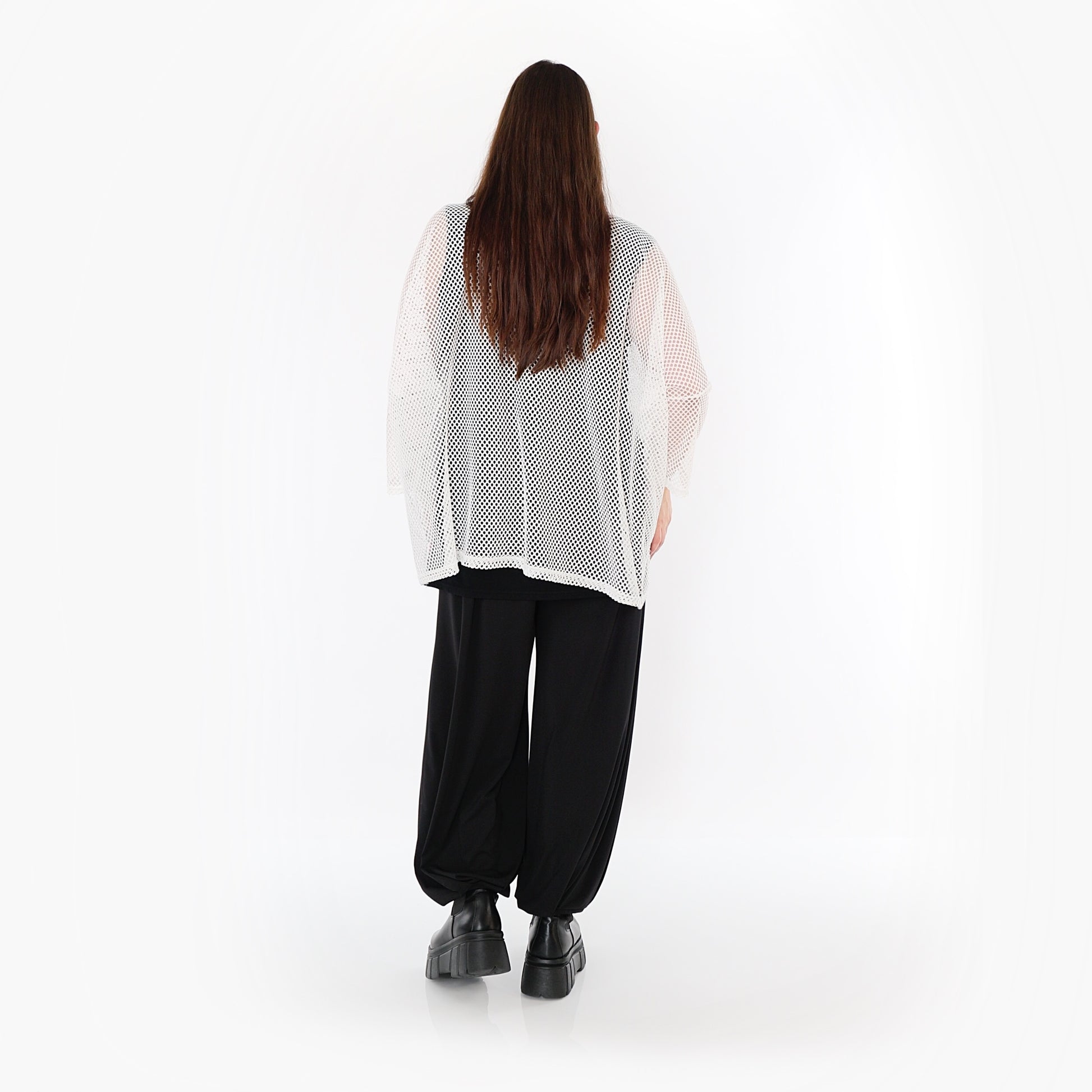  AKH Fashion Bigshirt in gerader Form, aus Baumwolle, 1500.06721, Weiß, Ausgefallen, Zeitlos