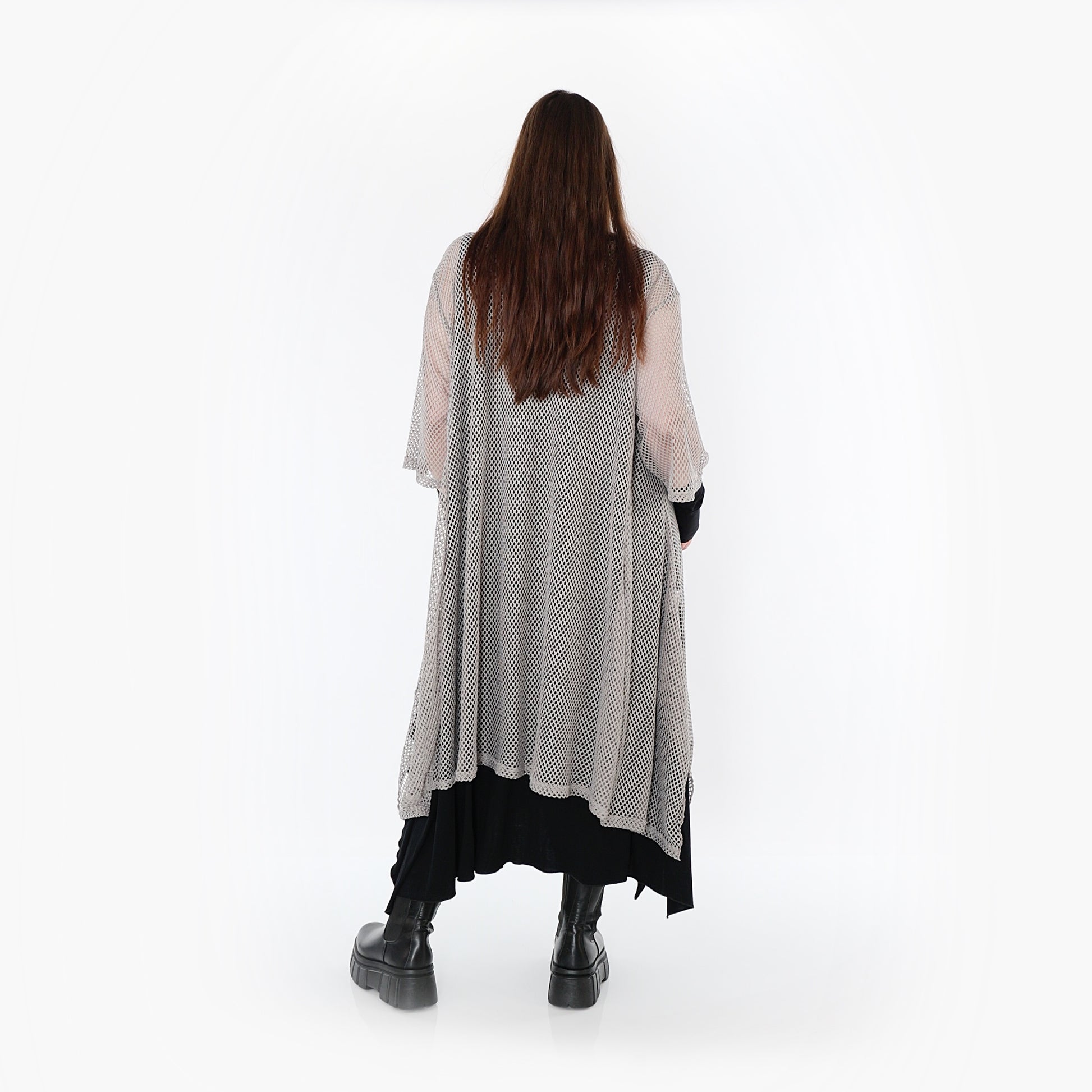  A-Form Bigshirt von AKH Fashion aus Baumwolle, 1500.07108, Grau, Ausgefallen, Zeitlos, Schick