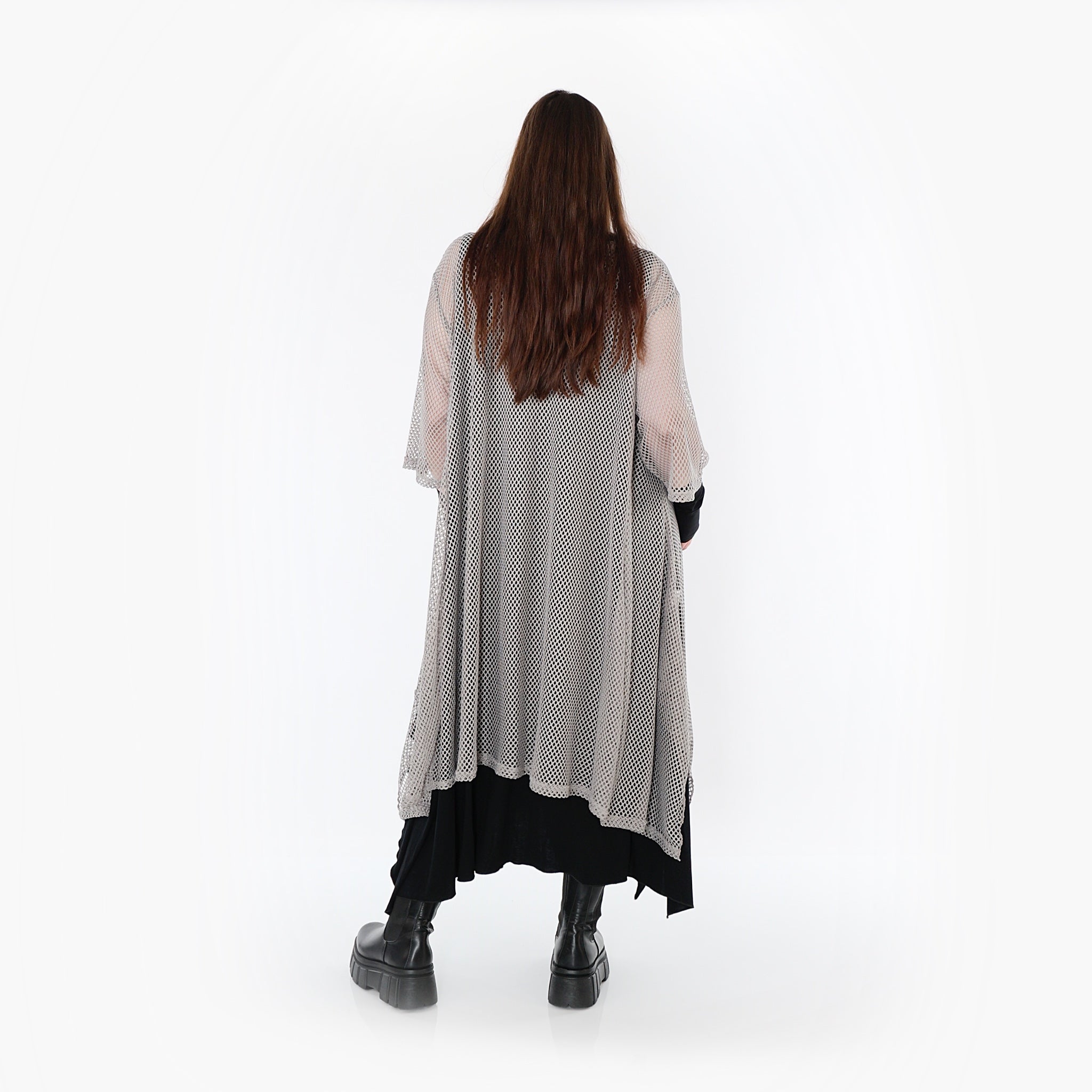  A-Form Bigshirt von AKH Fashion aus Baumwolle, 1500.07108, Grau, Ausgefallen, Zeitlos, Schick