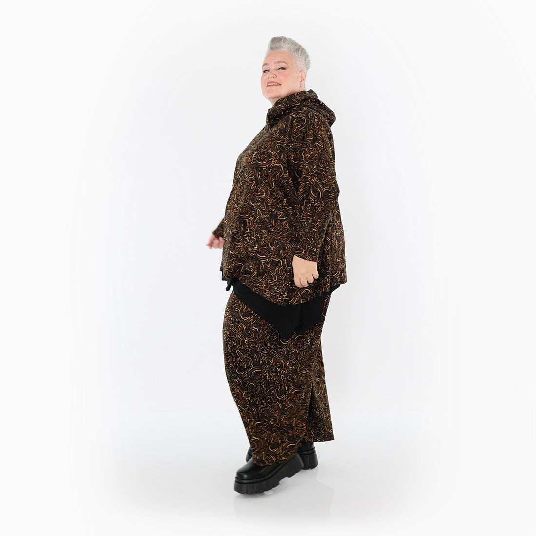 Marlene Hose von AKH Fashion aus Materialmix, 1516.07083, Cognac