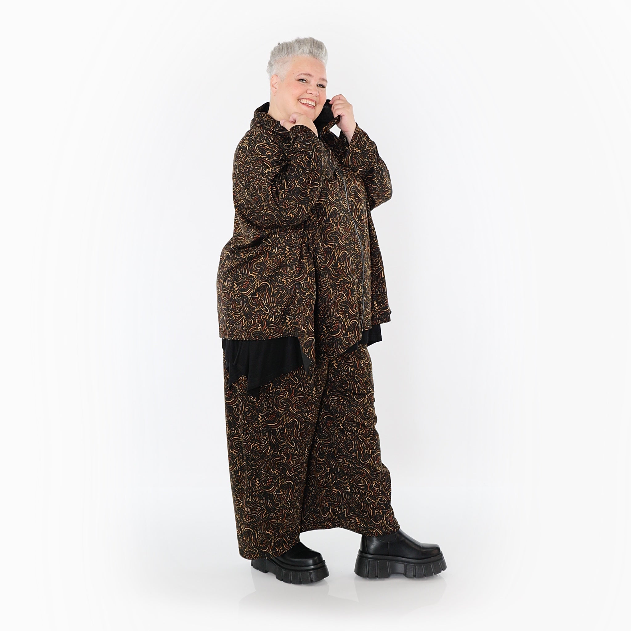 Marlene Hose von AKH Fashion aus Materialmix, 1516.07083, Cognac