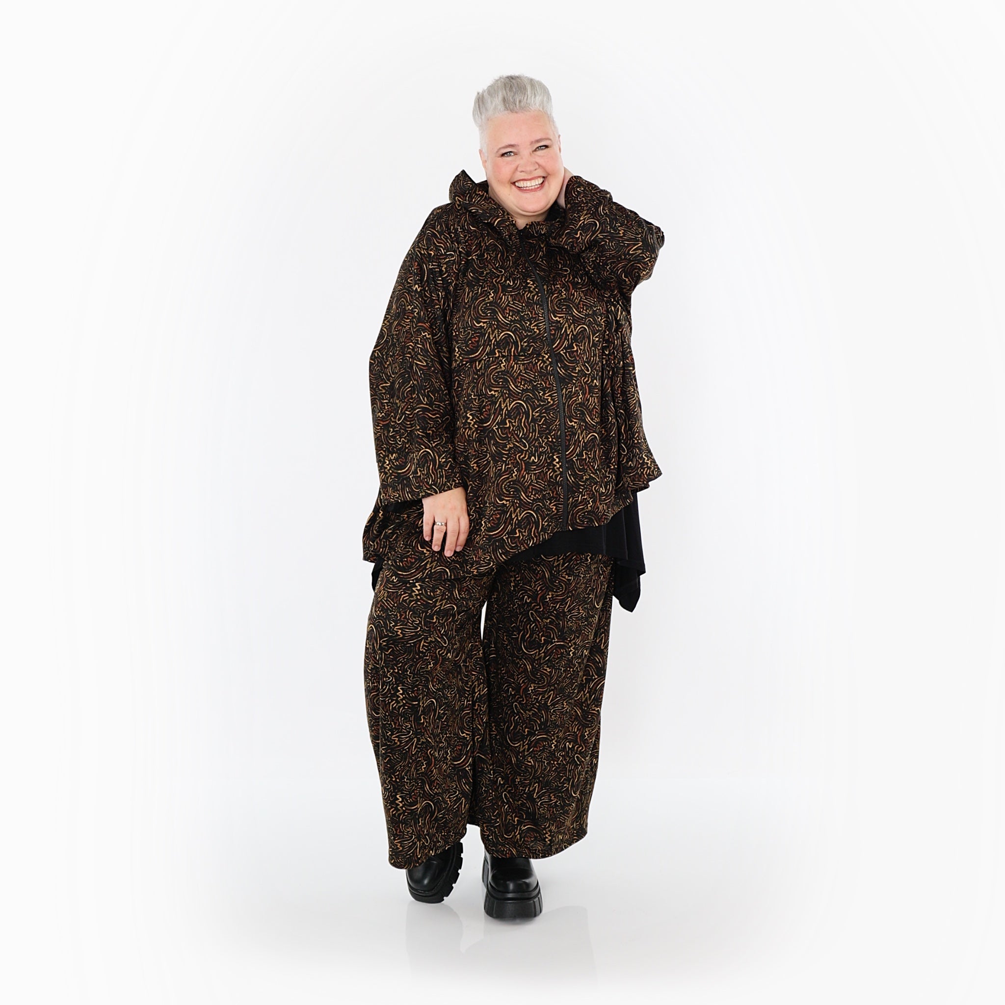 Marlene Hose von AKH Fashion aus Materialmix, 1516.07083, Cognac