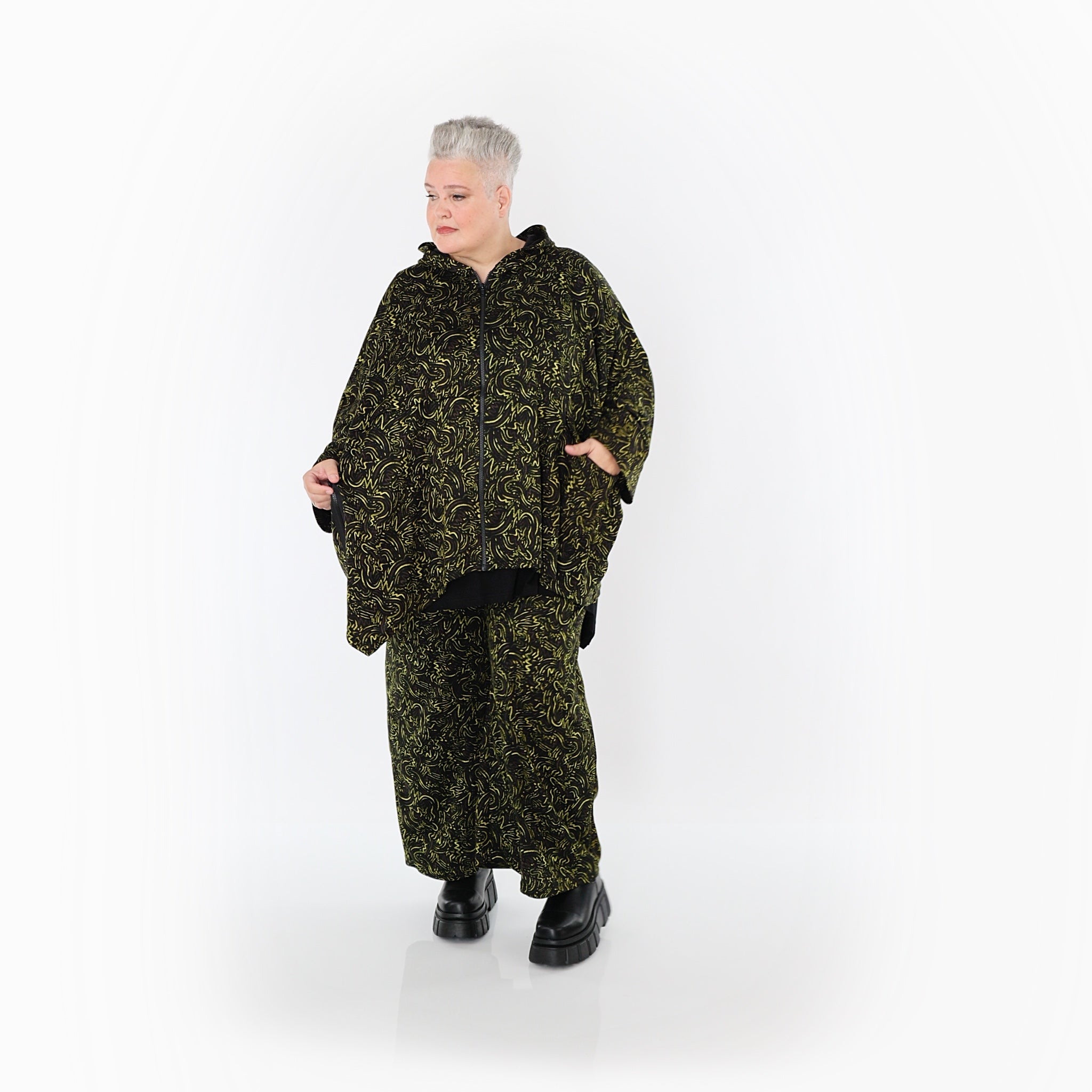 Marlene Hose von AKH Fashion aus Materialmix, 1516.07083, Neongrün
