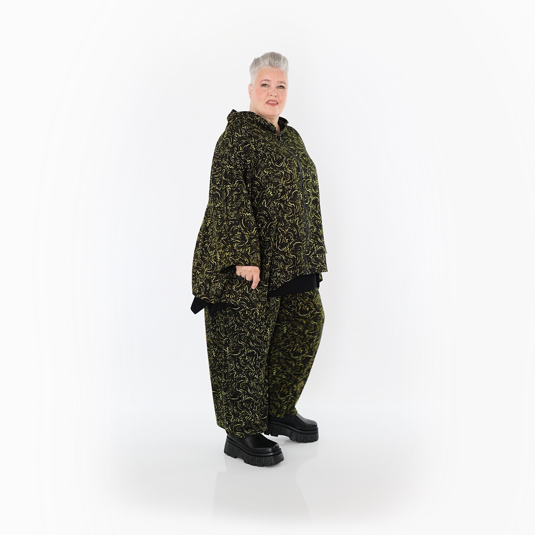 Marlene Hose von AKH Fashion aus Materialmix, 1516.07083, Neongrün