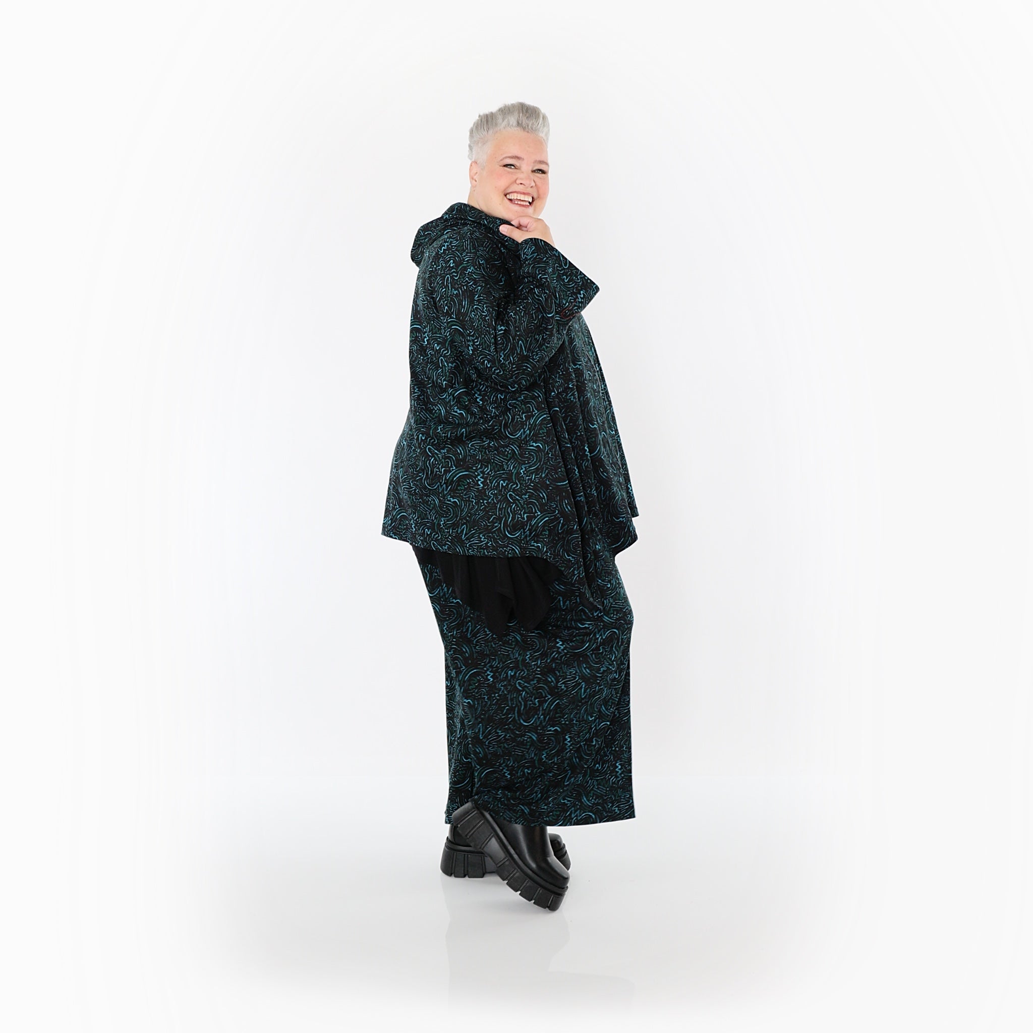 Marlene Hose von AKH Fashion aus Materialmix, 1516.07083, Petrol
